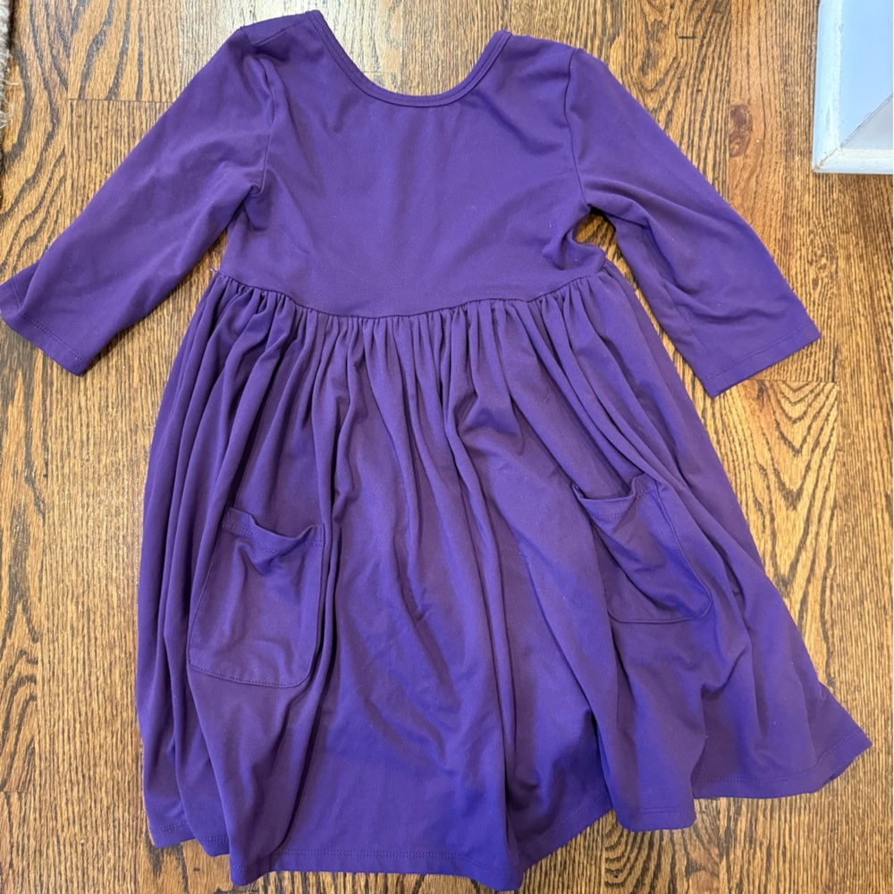 Mila & Rose | Purple Long Sleeve Dress | size 5-6